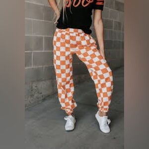 AMPERSAND | CHECKERED JOGGERS | PUMPKIN SPICE